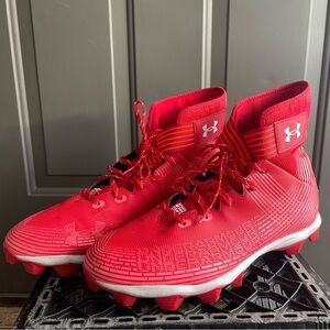 Under Armour Men's Highlight Franchise Football Cleat Red - Size 13